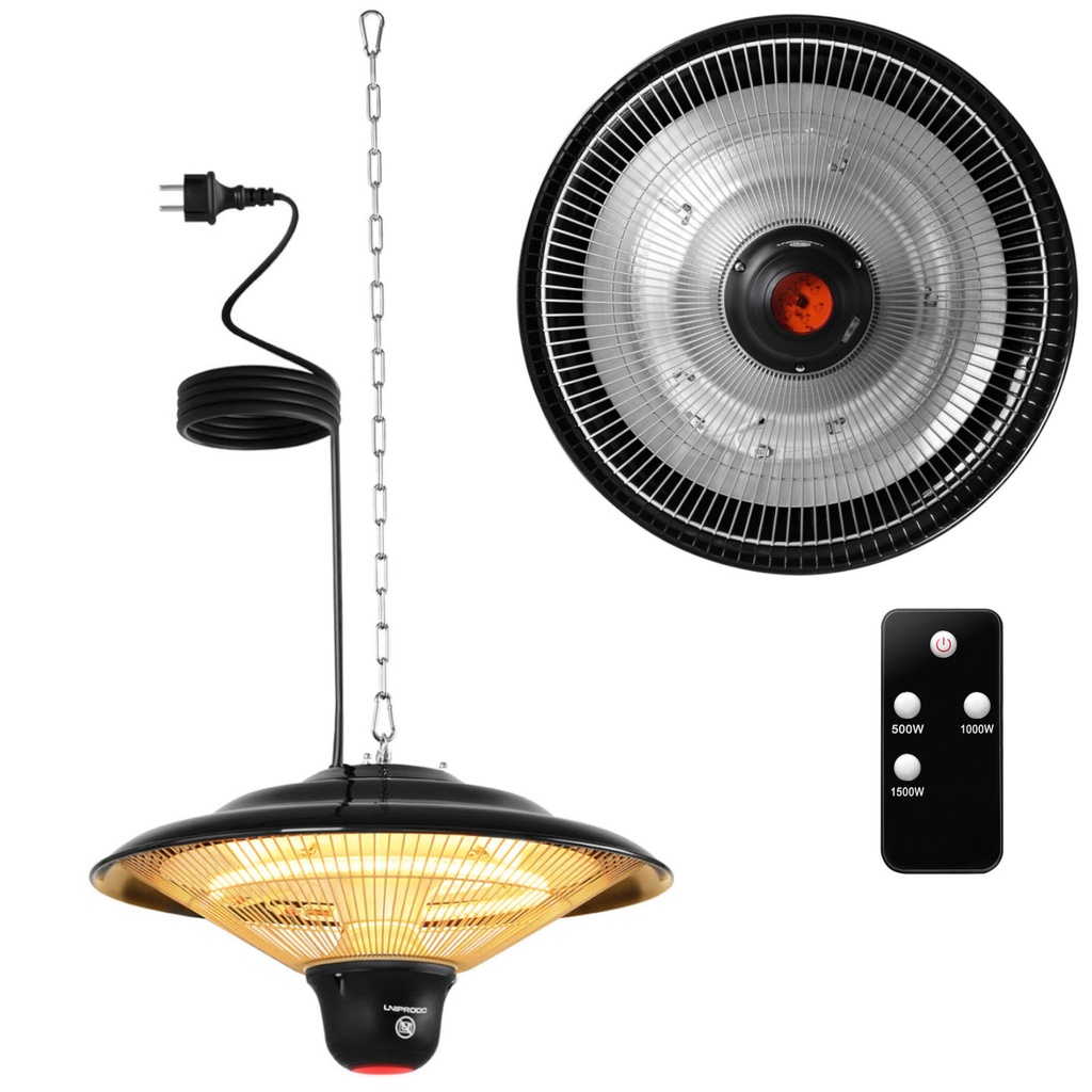 Riputatav infrapunane terrassilamp 1500 W