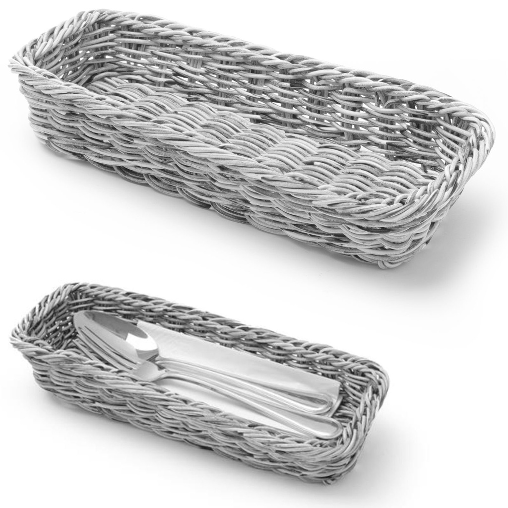 Söögiriistakorv kahvlid noad lusikad halli värvi 270x100x45 mm - Hendi 426081
