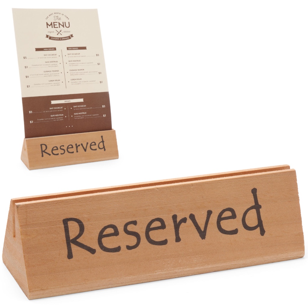 RESERVED RESERVED puidust infotahvel - Hendi 664308