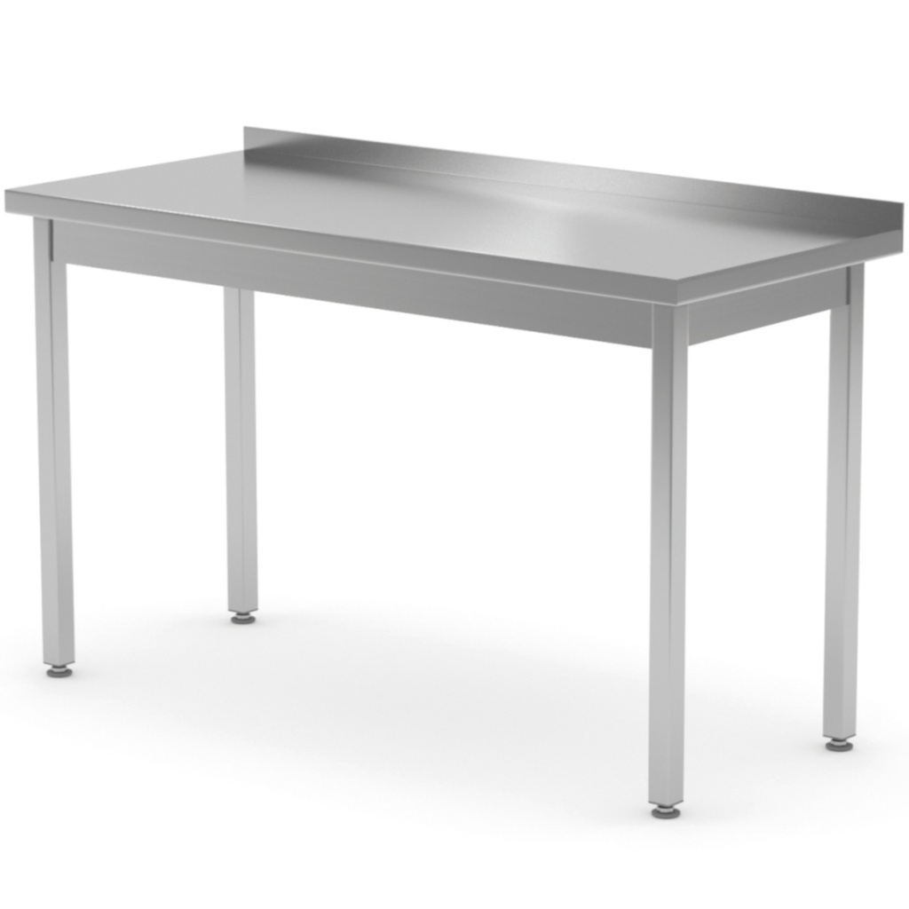 Seinale paigaldatav terasest tööpind äärisega 100x70x85 cm - Hendi 812679