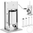 Manual vertical sausage stuffer filling spritzer 10 l + 4 funnels
