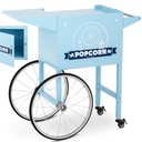 Popcorn machine base cart with retro cabinet 51 x 37 cm - blue