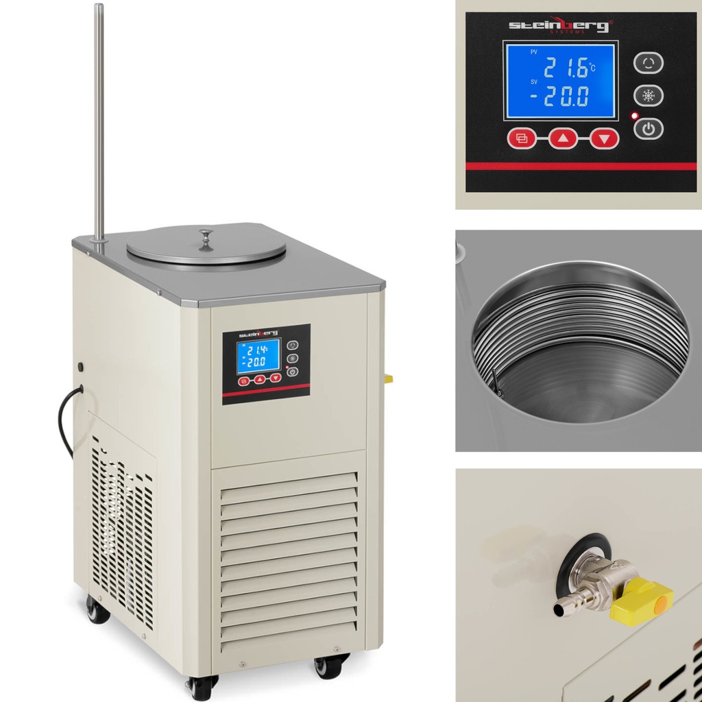 Laboratooriumi jahutusradiaator temperatuuri reguleerimiseks -20 - 20 C 20 l/min 726 W