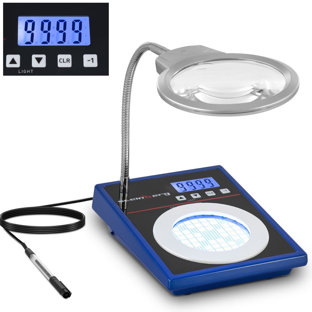 Bakterikolooniate loendur digitaalne täpsusega LCD 5-10x 0-9999