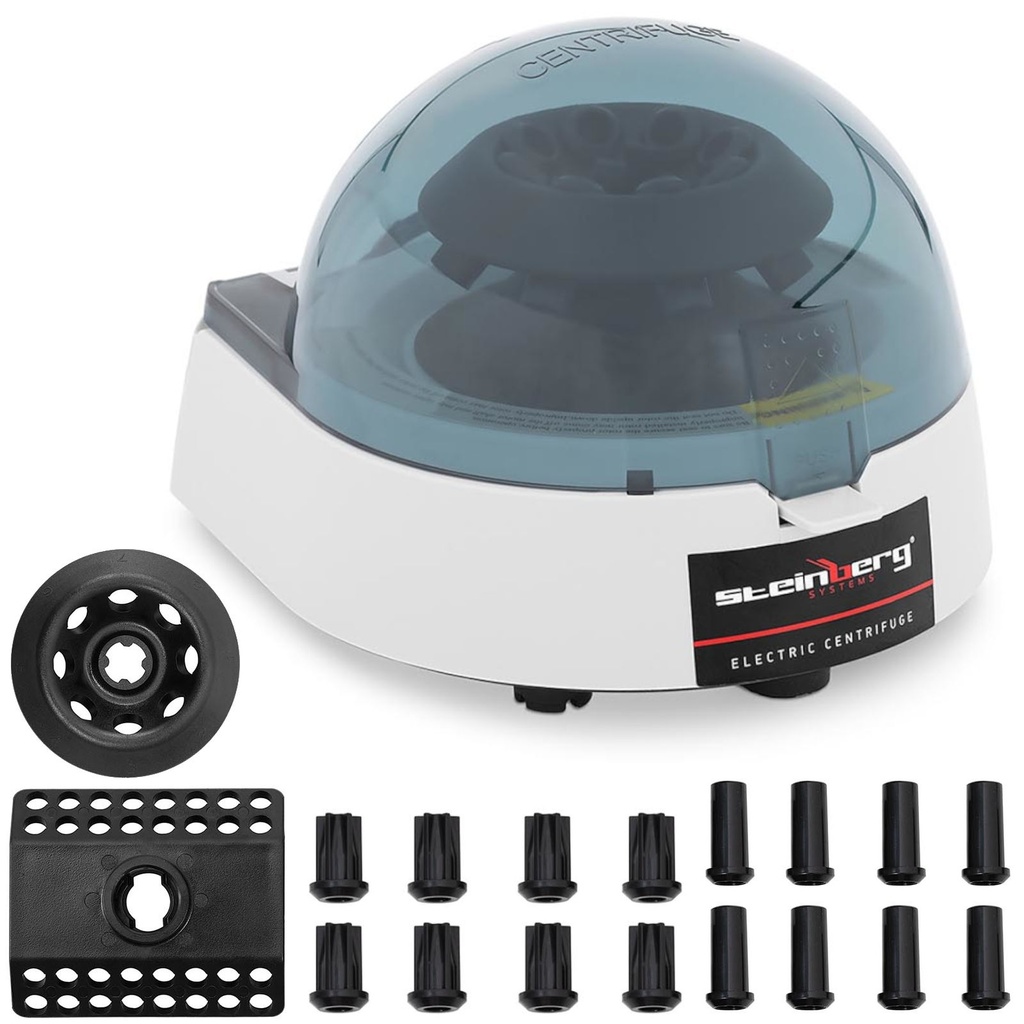 Professional plasma laboratory centrifuge for up to 32 test tubes 12000 rpm 30 W.