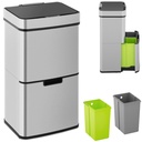 Automatic non-contact trash garbage can with motion sensor 30 cm - 3 garbage cans 62 l