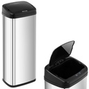 Automatic trash garbage can touchless with motion sensor 30 cm 50 l SILVER