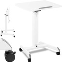 Ratastel reguleeritav sülearvuti statiiv 60 x 52 cm 825 - 1185 mm
