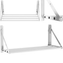 Stainless steel folding wall shelf up to 40 kg 80 x 30 cm