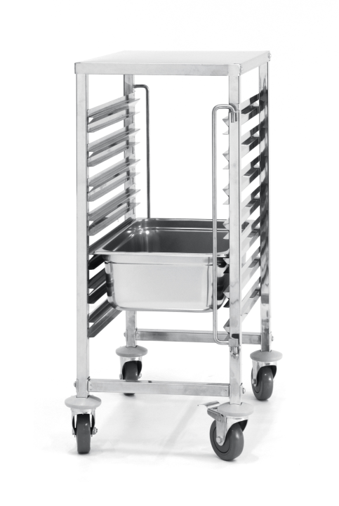 Transpordikäru 7 x GN 1/1 konteineri jaoks koos töölauaga - Hendi 810668