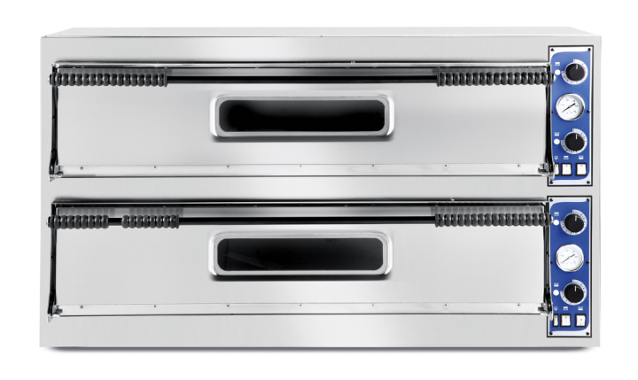 Slim Line double pizza oven 2x3 pizzas 6000W - Hendi 226933