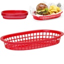 Oval bread basket red 6 pcs. - Hendi 426319