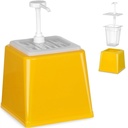 Mustard sauce dispenser with pump 2.5 l yellow - Hendi 203538