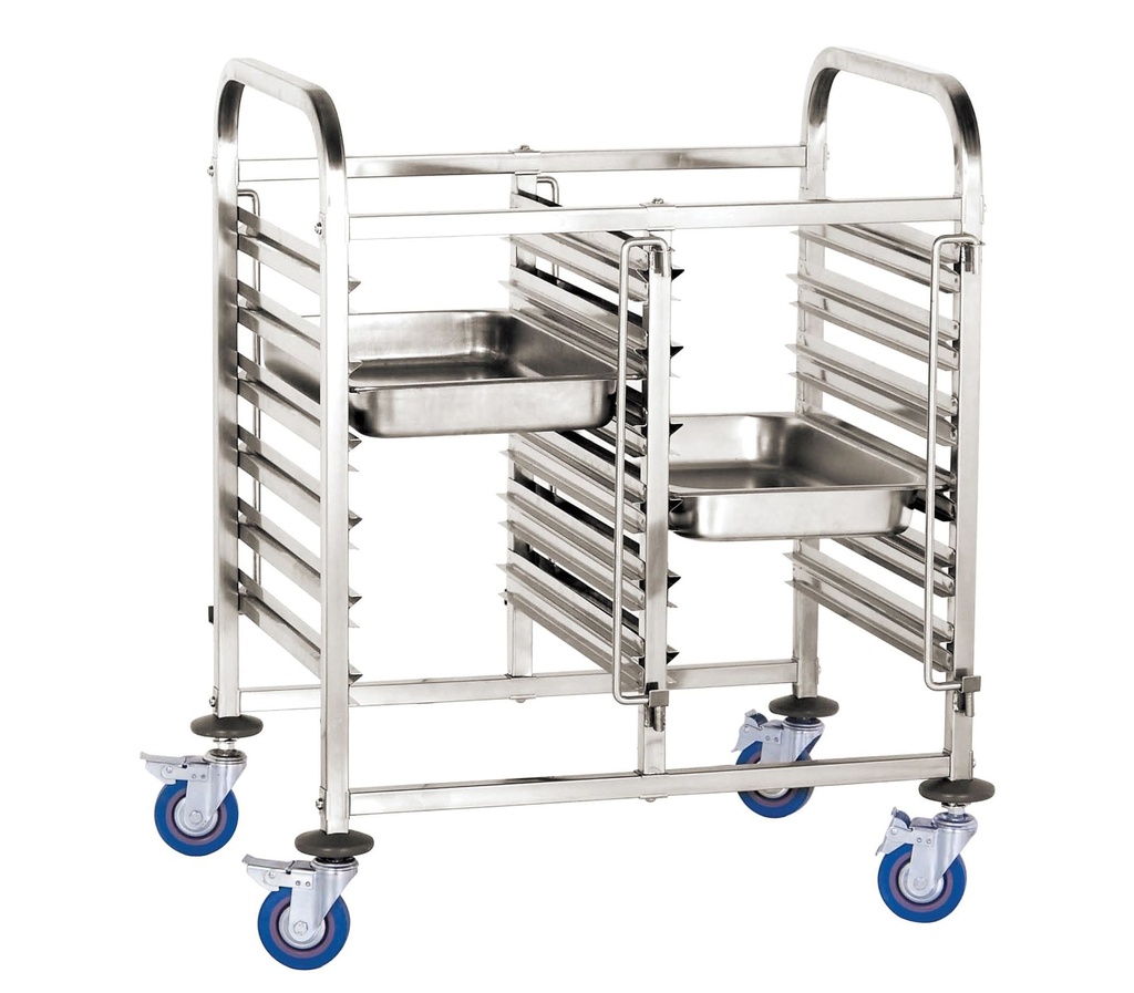 Double container transport cart 12 x GN 1/1 - Hendi 810569