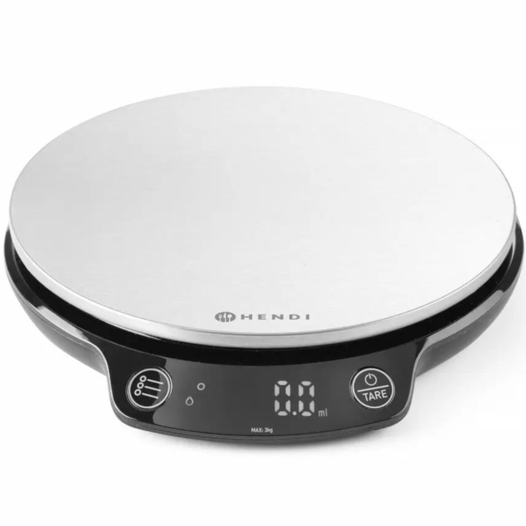 Electronic kitchen scale with timer 3,000 g / 0.1 g - Hendi 580011