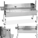 Charcoal grill with electric rotating spit for roasting piglet with cover 13 W 40 kg 137 cm