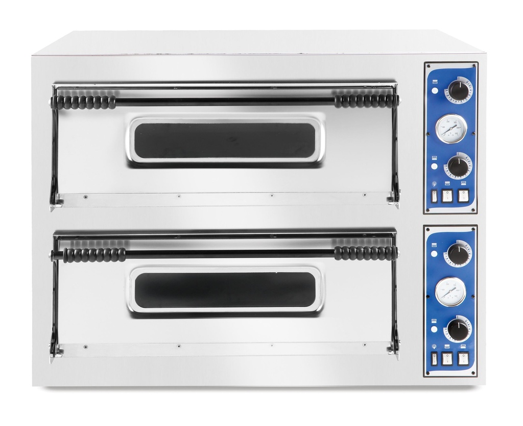 Basic XL 44 8 pizzas double pizza oven 12000W - Hendi 226957