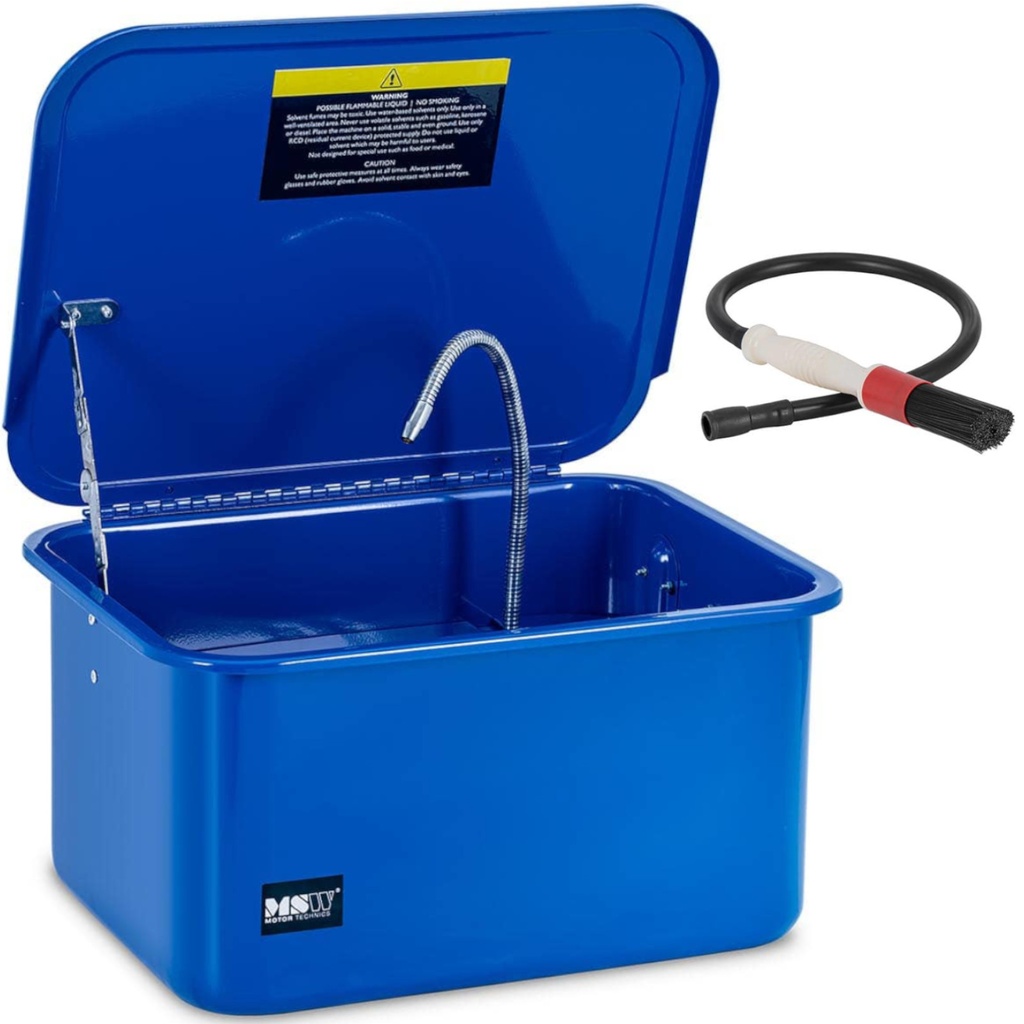 Workshop washer for automotive parts tools with brush 20 l 3.3 l/min