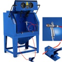 Cabin pressure sandblaster with lighting and foot pedal 990 l - kit
