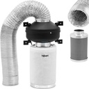 Ventilatsioonikomplekt ventilaatori söefiltri ventilatsioonitoru Ø 130 mm 10 m