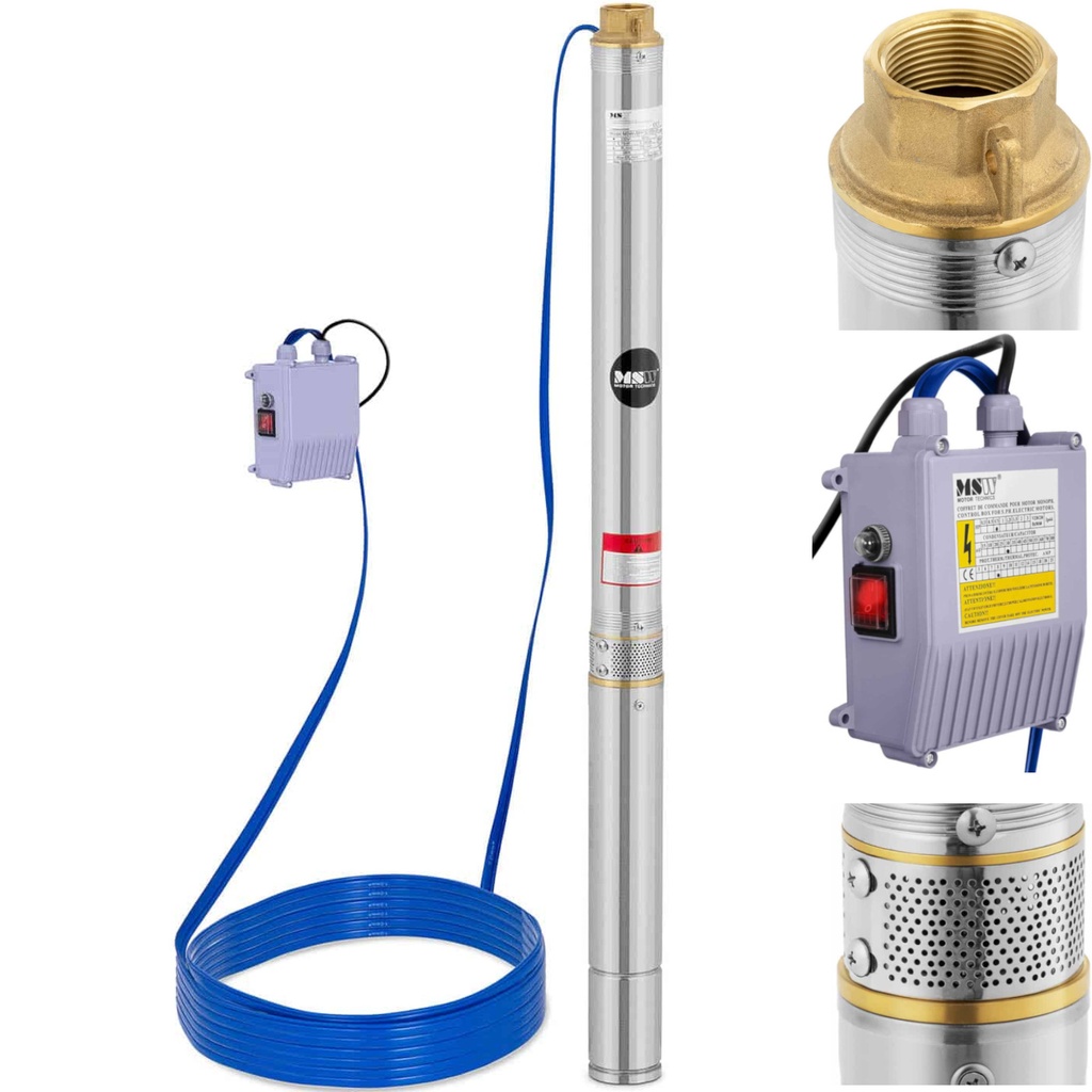 Sügavkaevupump STAL 750 W 3800 l/h kuni 60 m sügavusele