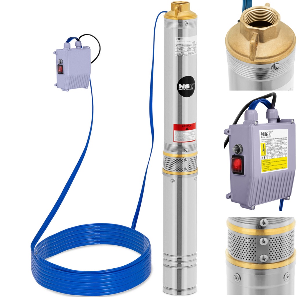 Sügavkaevupump STAL 750 W 6000 l/h kuni 58 m sügavuseni