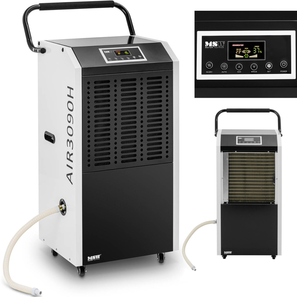 Dehumidifier industrial moisture absorber with handle 1300 W 1129 m3/h up to 100 m2