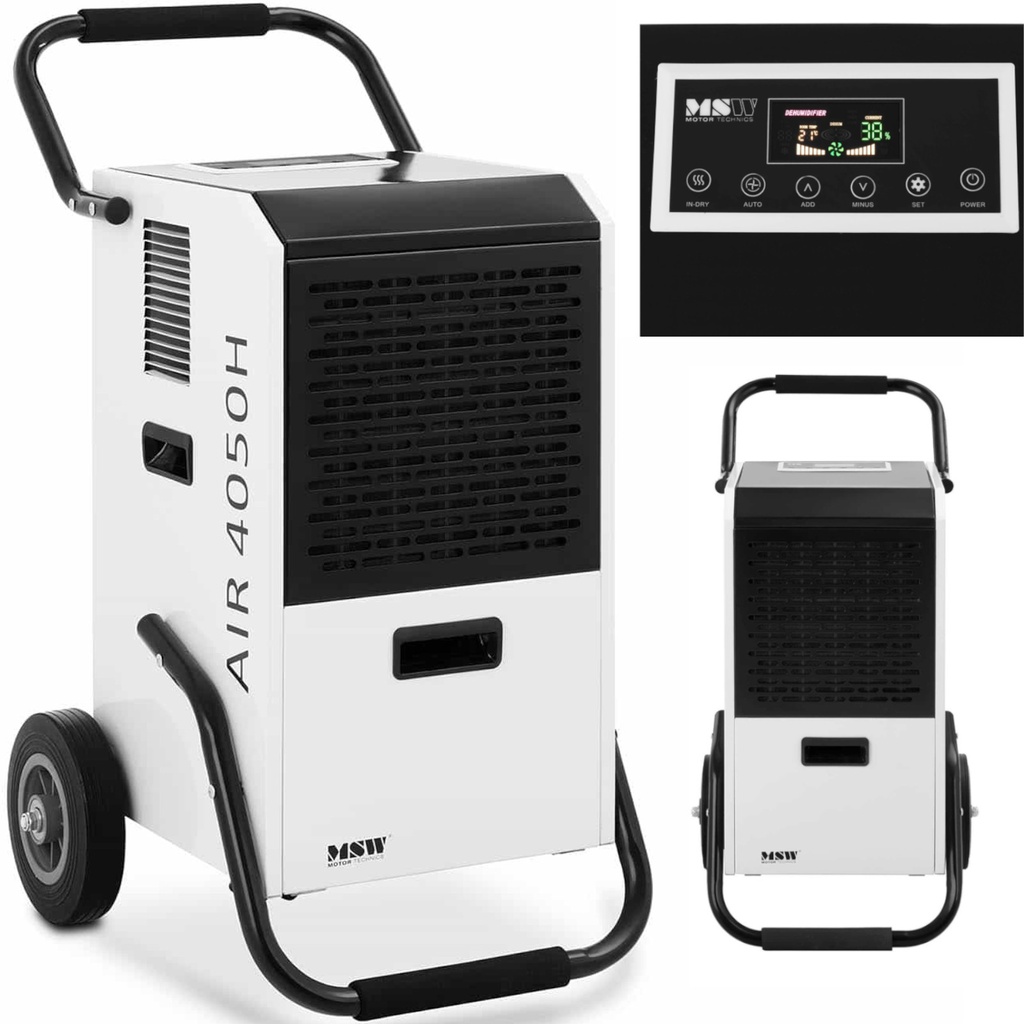 Industrial construction dehumidifier moisture absorber 860 W 628 m3/h up to 65 m2