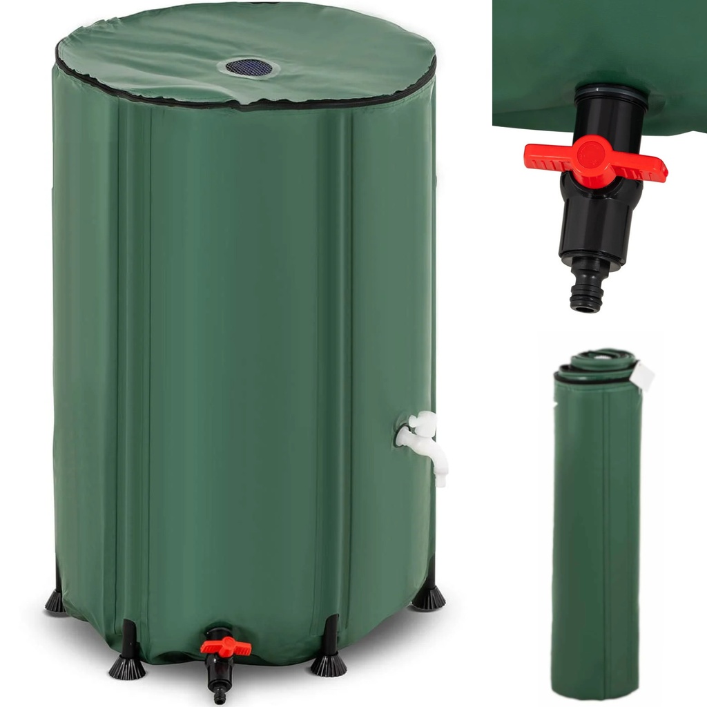Garden folding rainwater barrel tank 380 l