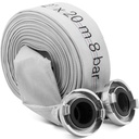 Tuletõrjuja lamevaht-veevoolik 2'' storz-liitmikuga 52 mm 8-24 bar 20 m