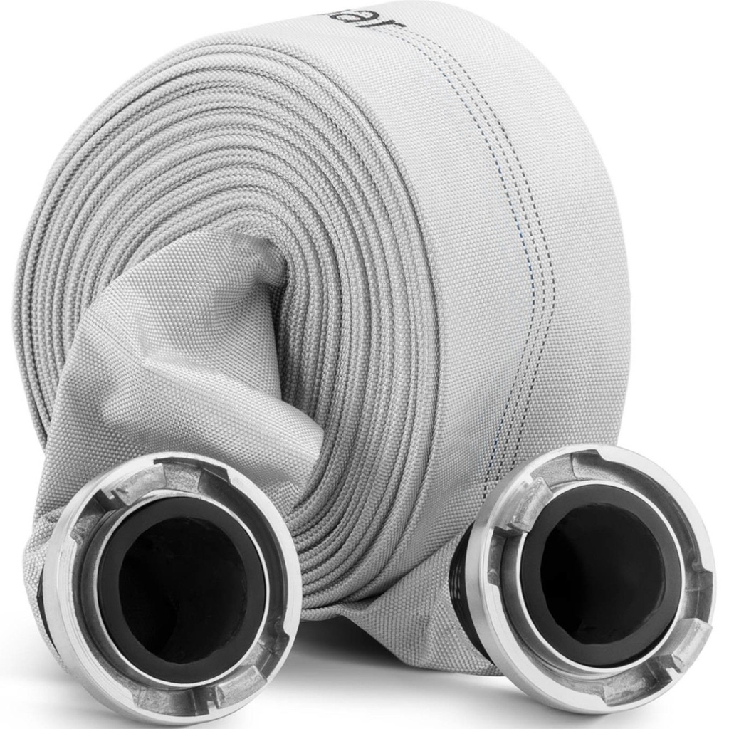 Tuletõrjuja lamevaht-veevoolik 3'' storz-liitmikuga 76 mm 8-24 bar 30 m