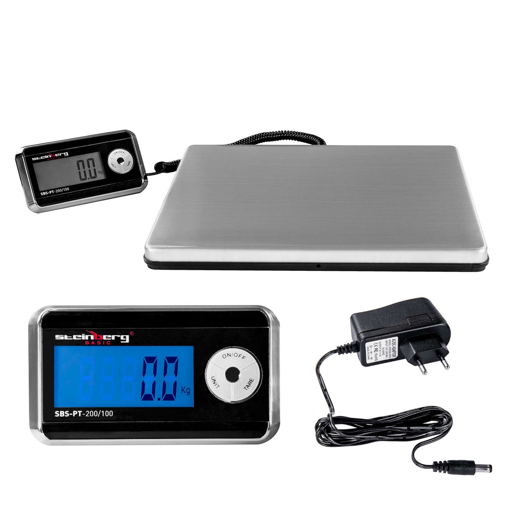 Postal parcel platform scale SBS-PT-200/100 up to 200kg / 100g