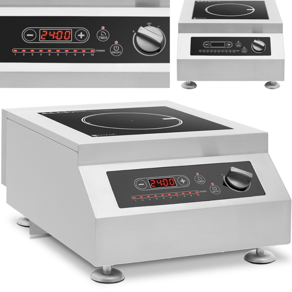 Induktsioonpliit 1 reguleeritav keeduala 5000 W