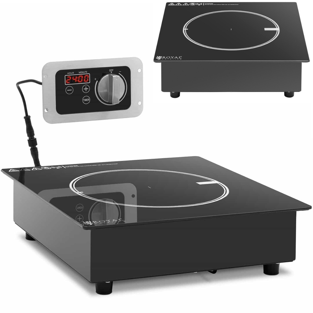 Sisseehitatud induktsioonpliit 1 toiduvalmistamispinnaga 3000 W