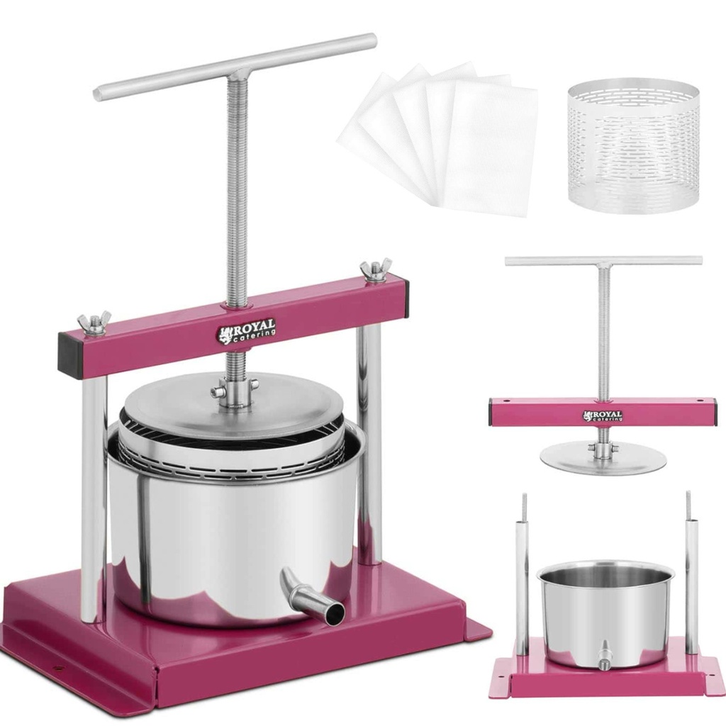 Fruit press wine juicer manual 3 l + 5 bags