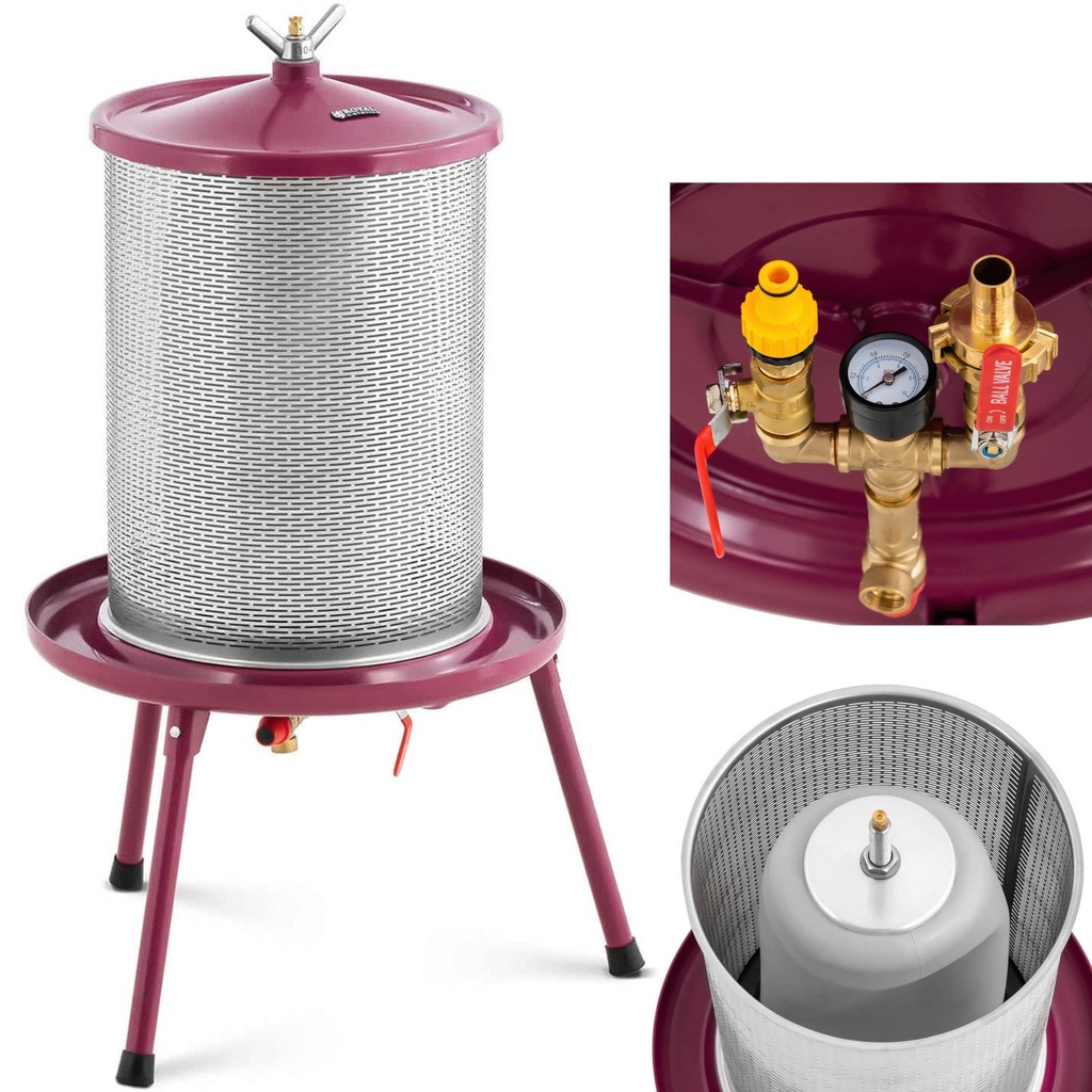 Hydropress water press wine juice press 40 l + 5 bags