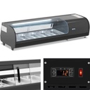 Refrigerated sushi display case with LED lighting 5 x GN 1/3