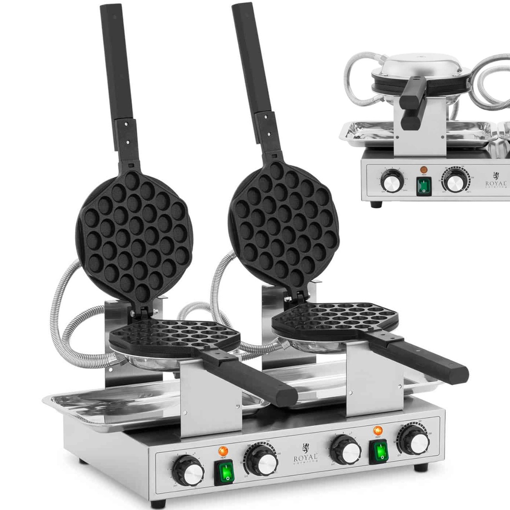 Topeltmull-vahvlimasin TEFLON 2 x 1400 Watt