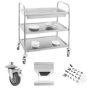 Stainless steel waiter cart - 3 shelves Royal Catering