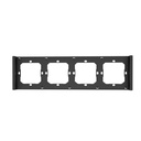 Quad mounting frame for installation of M5-80 wall switches