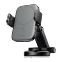 Car phone holder with Qi 15W MagSafe inductive charger for dashboard