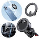 Car holder to phone magnetic ring stand black