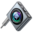 Bluetooth AUX audio transmitter-receiver for car TV grey