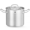 Profi Line tall pot with lid Sandwich bottom 70 l dia 450 x 450 mm - Hendi 832929