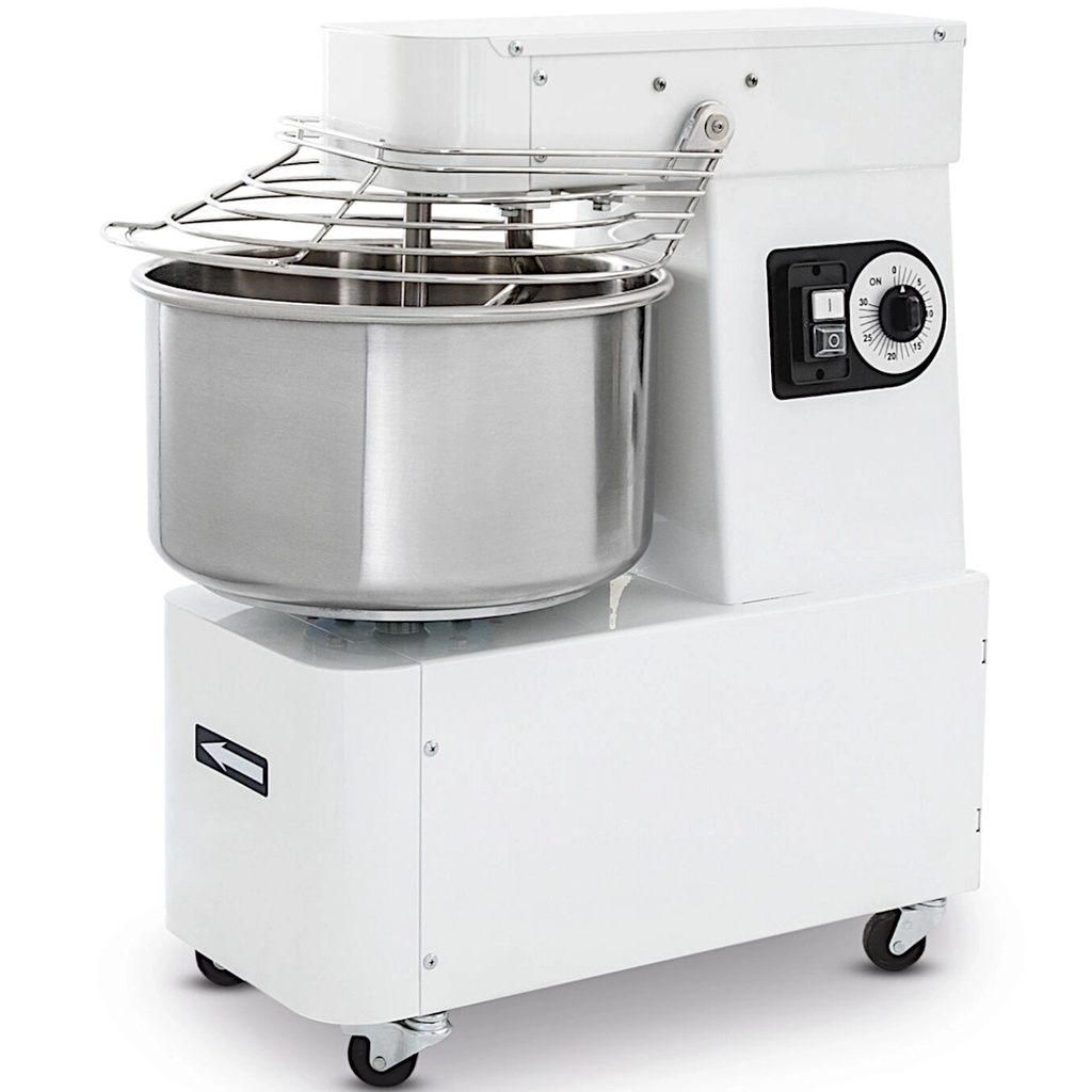 Spiral mixer with fixed head and 10 l 35 kg/h 370 Watt bowl