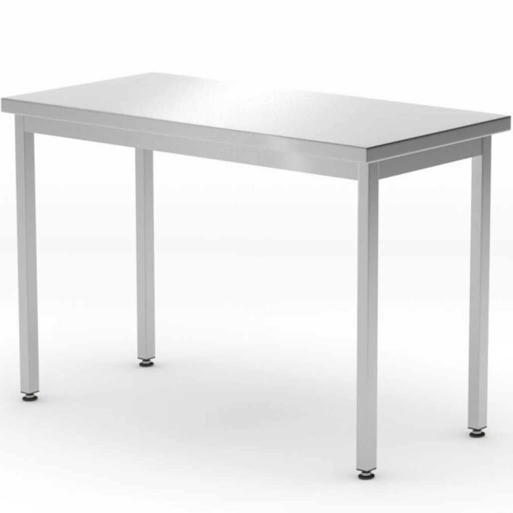 Budget Line terasest keskne köögitöölaud 800 x 600 x 850 mm - Hendi 817063