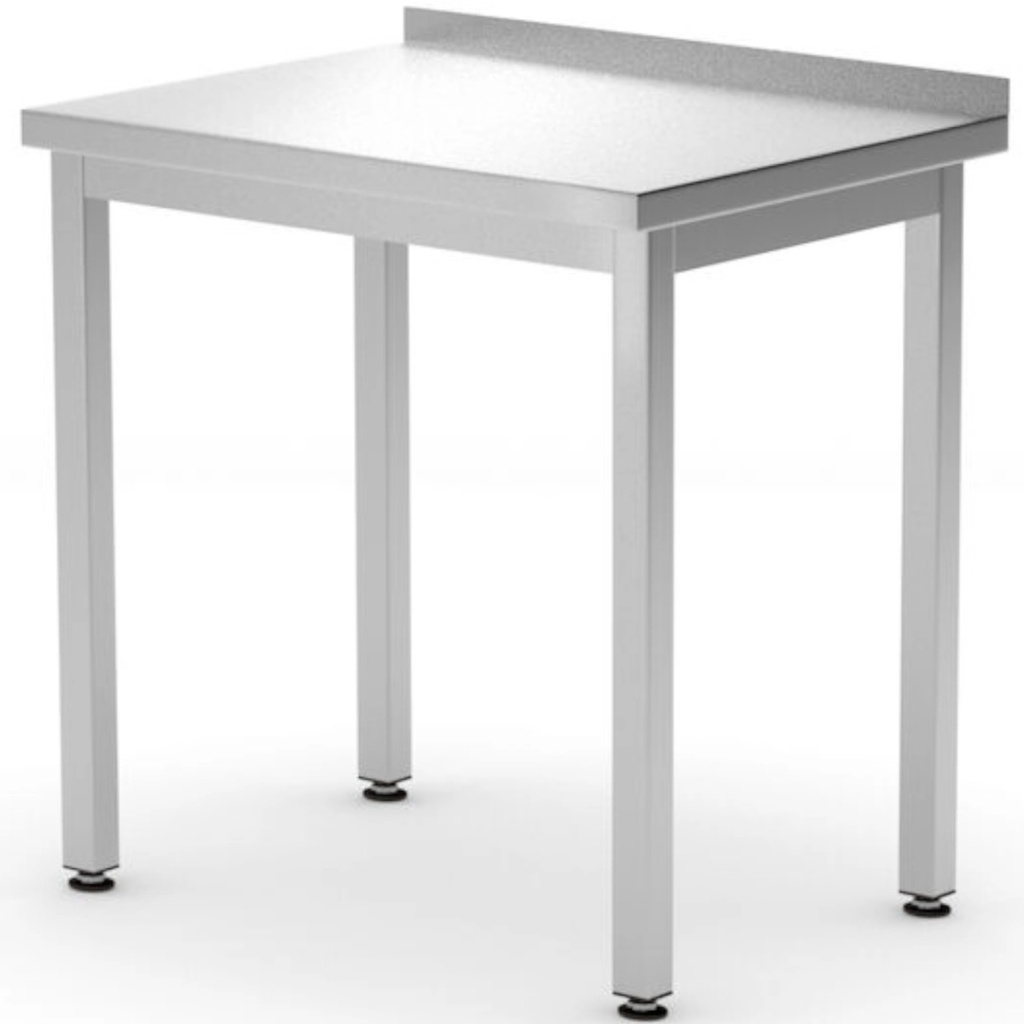 Budget Line STAL wall-mounted worktop with rim 600 x 600 x 850 mm - Hendi 817186