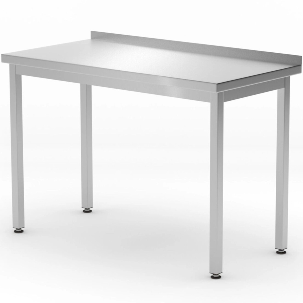 Budget Line STAL 1200 x 600 x 850 mm wall-mounted worktable with rim - Hendi 817216