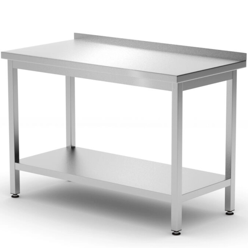 Seina tööpind riiuliga Budget Line STAL 1000 x 600 x 850 mm - Hendi 817278