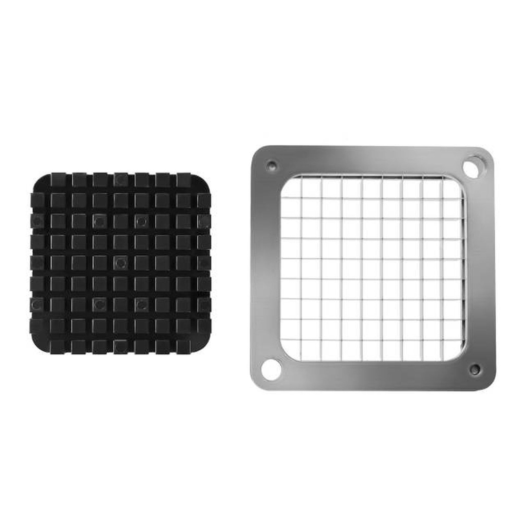 Blade knife with press for manual fries slicer bars 10x10mm
